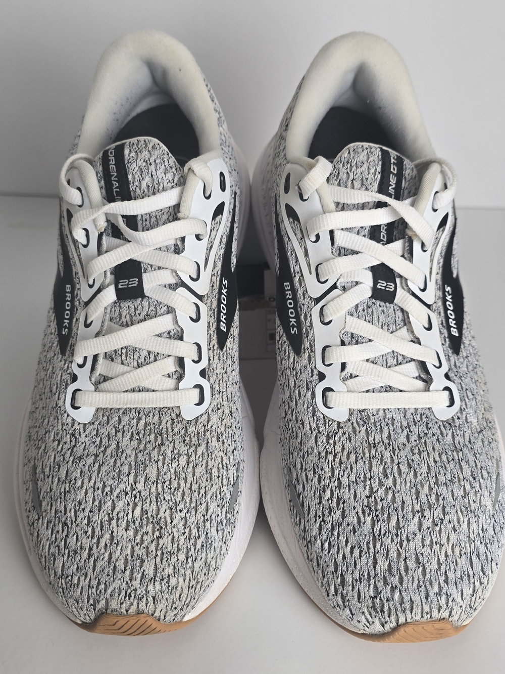 Brooks Running Shoes - White and Black Knit